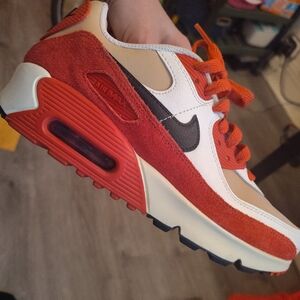 Nike Air Max 90 Leather Sesame Red Clay